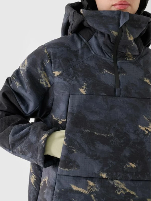 Jakne snowboardi për femra 4f, e zezë