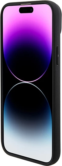 Mbështjellës BMW BMHMP15SSLLBK për iPhone 15 6.1", MagSafe, lëkurë, zi