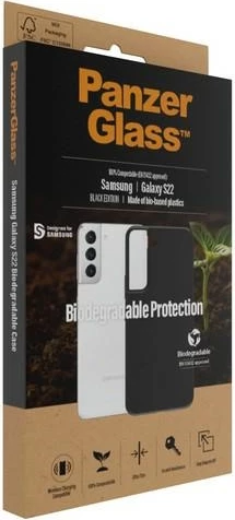 Mbështjellës PanzerGlass për Samsung Galaxy S22, i biodegradueshëm, i zi