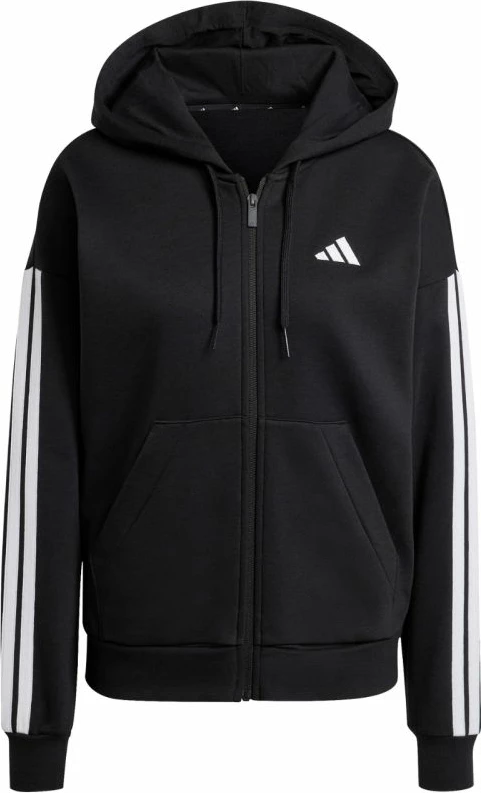 Duks me kapuç adidas për femra, i zi