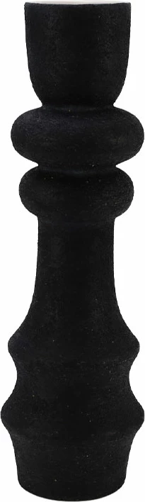 Vazo ENYA, qeramike, e zezë, 15x15x49cm