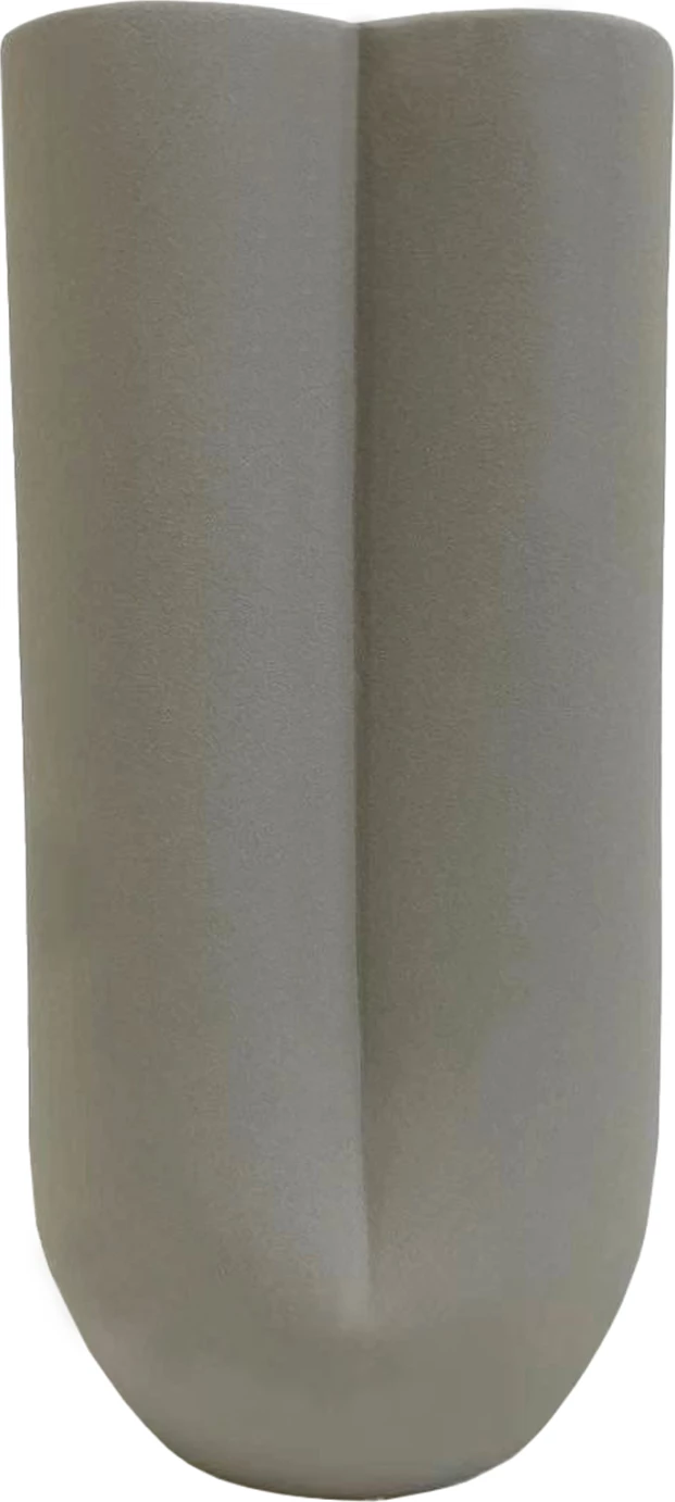 Dekor tavoline prej qeramike, ngjyrë gri mat, FH4612.03, Φ14x29H cm