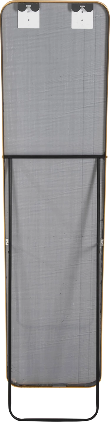 Pasqyrë qëndruese në dysheme, kornizë alumini, ngjyrë ari, BOELY FH9577.30, 40x35x160H cm