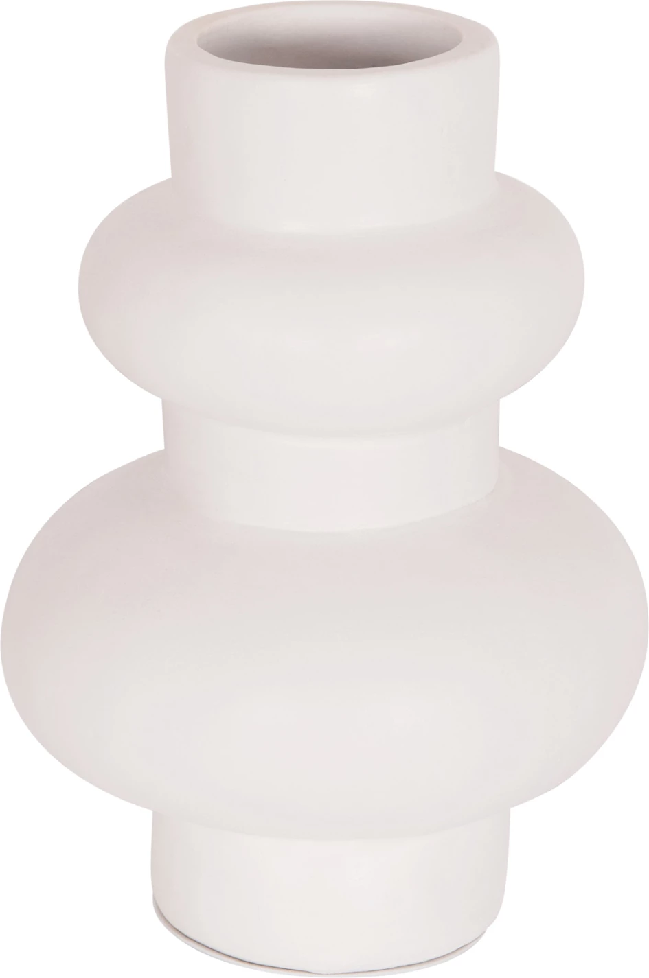 Vazo dekorative tavoline LEMA, terrakotë e bardhë, FH4664.02M, 22x29cm