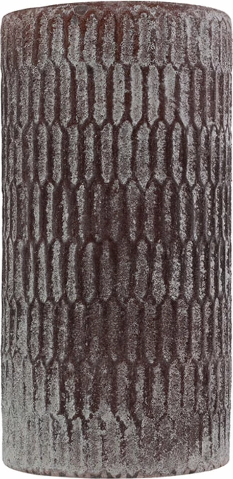 Vazo CAMEL, qelq, ngjyrë bordo, 14x14x26cm