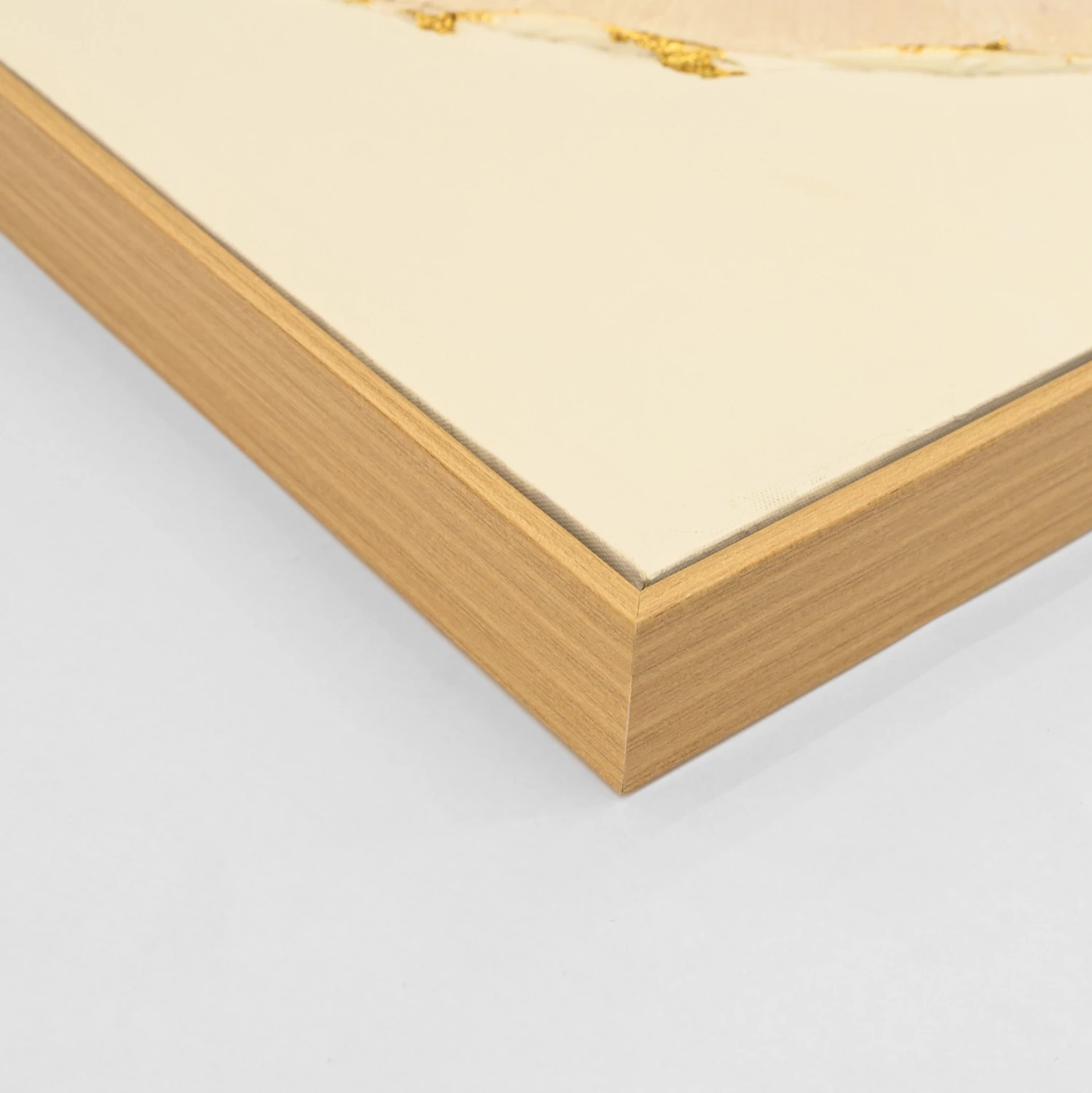 Pikturë muri FH4559 me kornizë PS ngjyrë bezhë, rrethe kanavacë, 82x4,5x82 cm