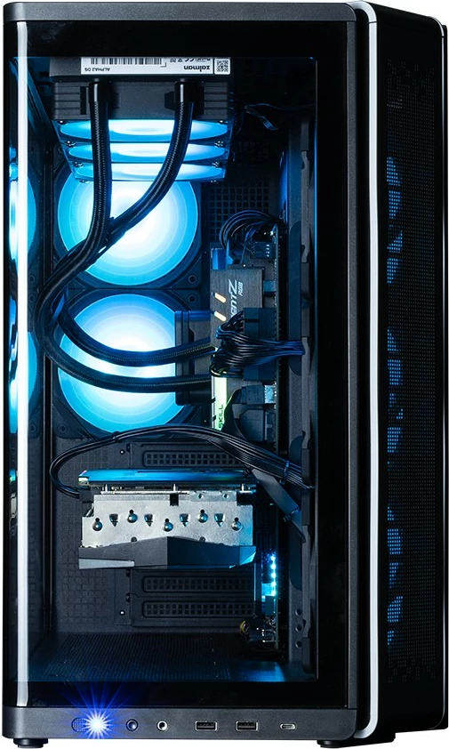 Kasë Zalman P60 Black Mid-Tower, ATX/Micro ATX/Mini ITX, 5x ARGB ventilatorë, USB Type-C, panel xhami, e zezë