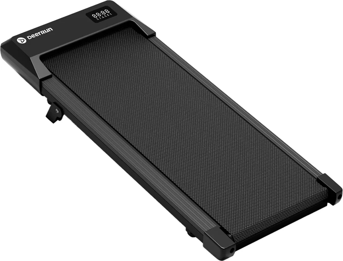 Pistë vrapimi elektrike DeerRun Q2 Urban, pjerrësi 7%, 1–6 km/h, motor brushless, kontroll me aplikacion/telekomandë, 108.25×50×10 cm, e zezë, set me telekomandë