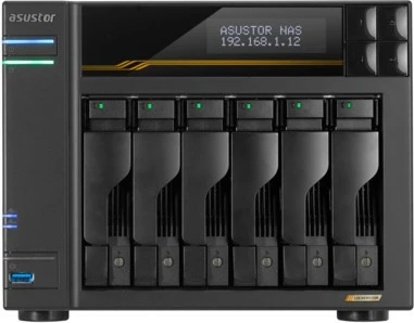 NAS Asustor Lockerstor 6 Gen3 AS6806T, 16GB RAM, 6 vende, e zezë