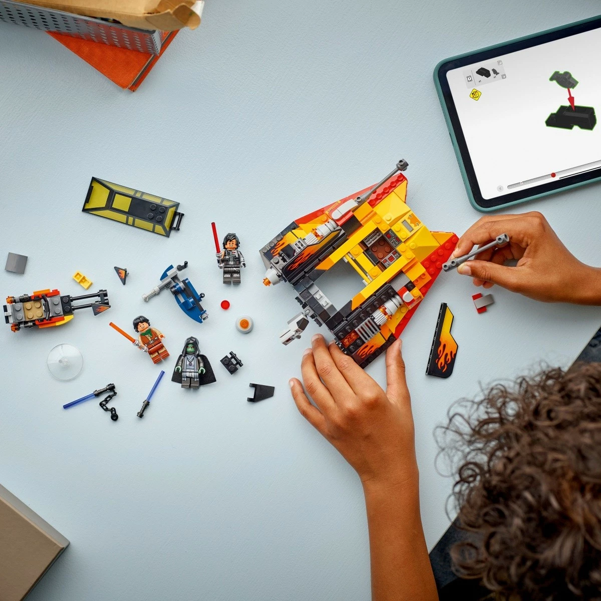 Set LEGO Star Wars Flame Snow Speeder 75414, 349 pjesë, me minifigura