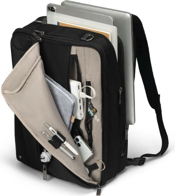 Çantë laptopi DICOTA Traveller Top Dual Five, 14-16 inç, e zezë
