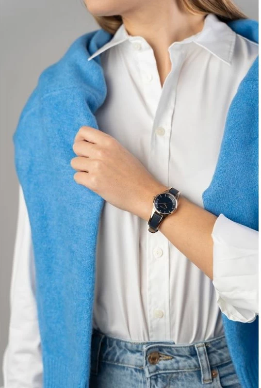 Orë dore për femra Paul Lorens, rozë e artë dhe kaltër