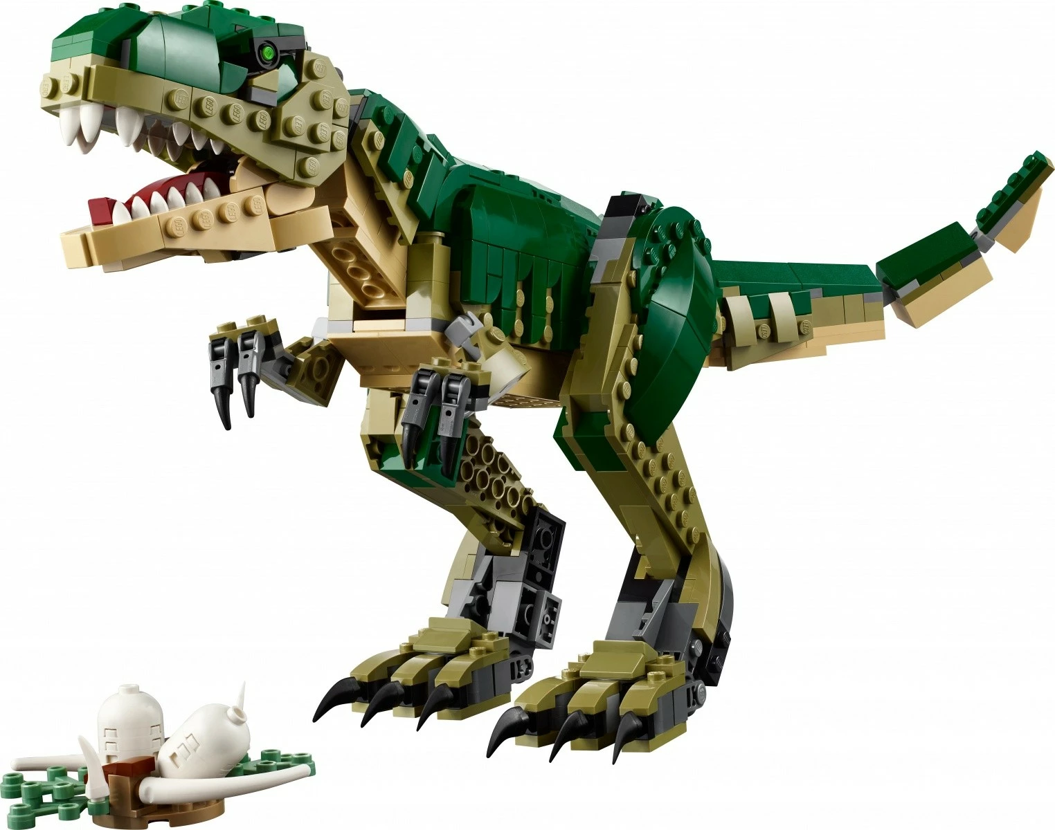 Set lodrash LEGO Creator 3-në-1 Tyrannosaurus Rex 31151, 626 pjesë, plastikë, për fëmijë, jeshile
