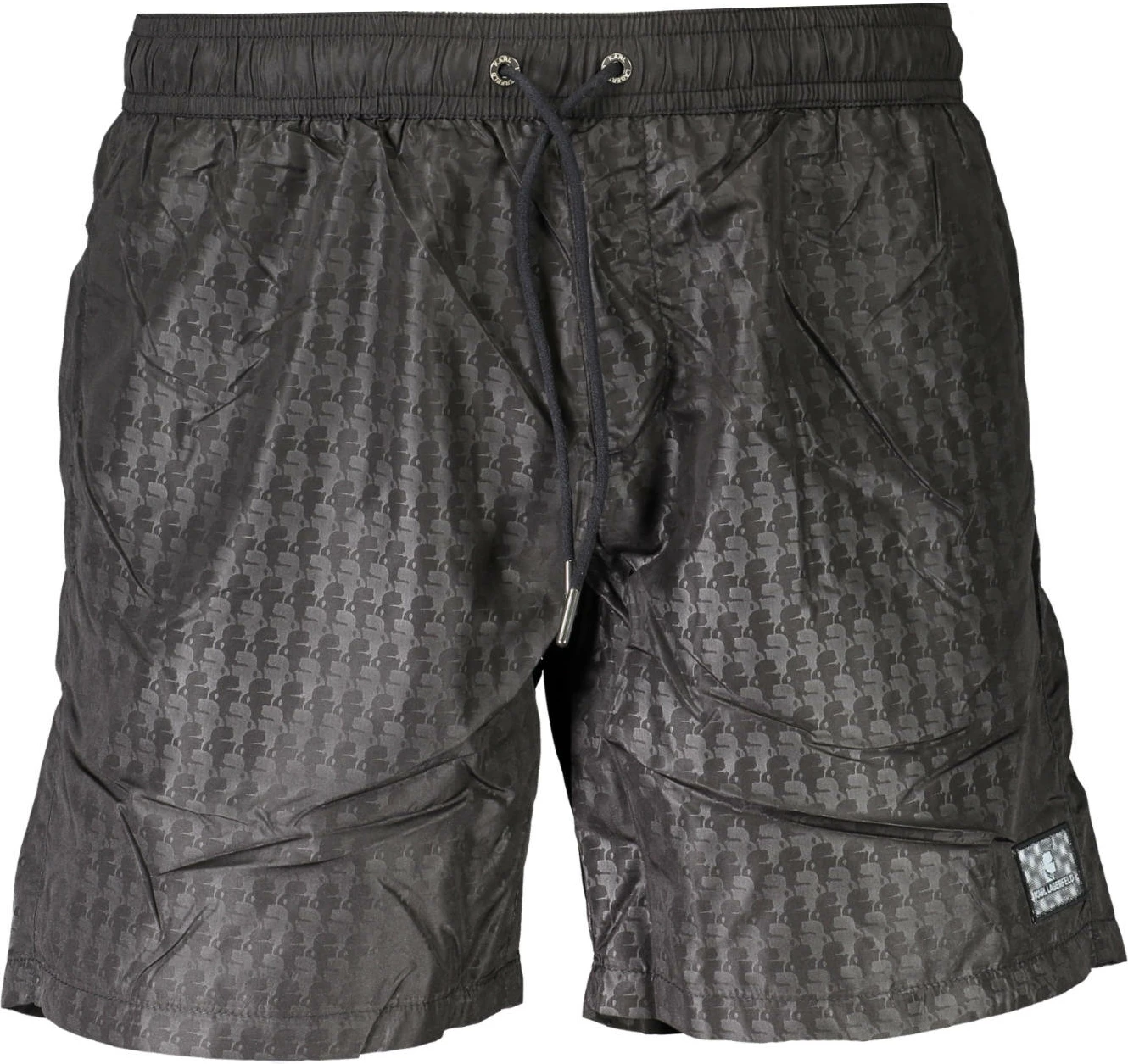 Bokser deti për meshkuj KARL LAGERFELD BEACHWEAR, të zezë