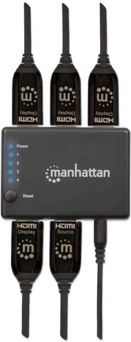 Spliter 4K Compact 4-Port HDMI, Manhattan 207706