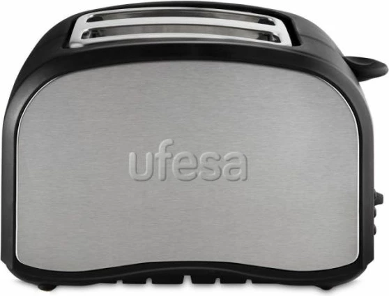 Toster UFESA TT7985, 2 vende, 800 W, argjendtë/zi
