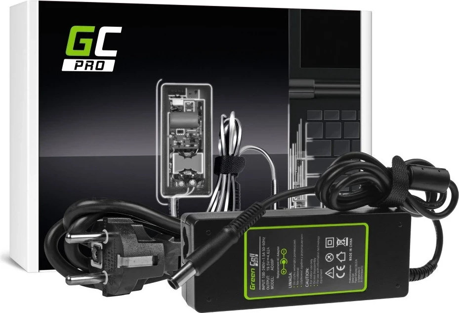 Karikues për laptop Dell, Green Cell AD09P, 90W, i zi