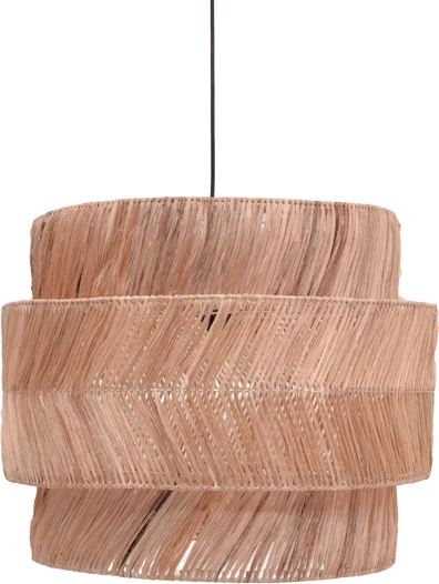 Llambë tavani Zeniole Inart abaca, ngjyrë natyrale, D60x50cm