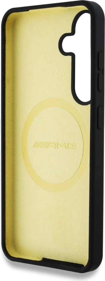 Mbështjellës Mercedes AMG Oversize Rhombs MagSafe për Samsung Galaxy S25, i zi