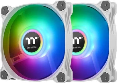 Ventilatorë kasë Thermaltake Pure Duo 14 ARGB 140mm, 2 copë, bardhë