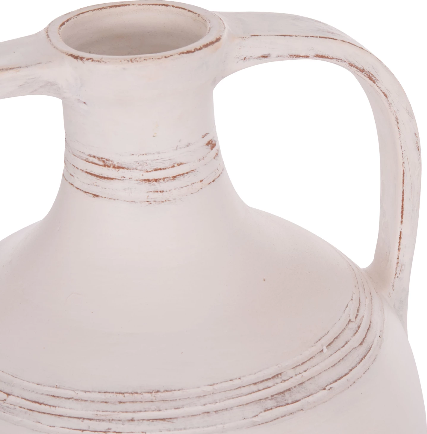 Vazo dekorative amforë, terrakotë e bardhë, FEAX FH4676.02S, 35x35x48cm