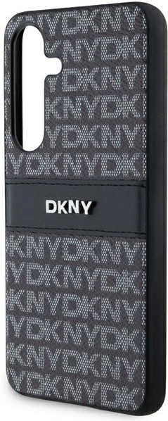 Mbështjellës DKNY Mono Stripe & Metal Logo për Samsung Galaxy S24, i zi