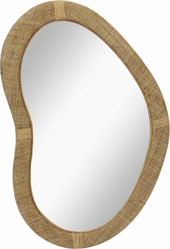 Pasqyrë Kamira, ratan natyral, 59.5x3x89.5 cm