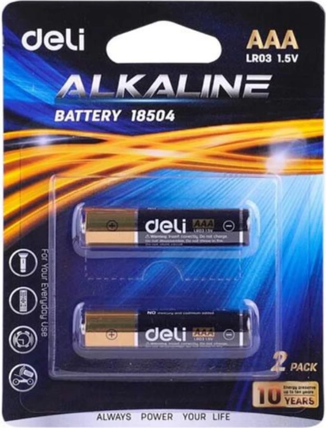 DELI BATERI AAA LR03 18504 1/2