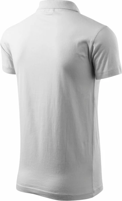 Polo maicë Malfini për meshkuj, e bardhë