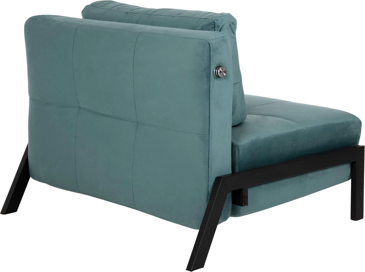 Karrige-shtrat CONSTANCE FH3078.15, kadife ngjyrë turkuaz, 95x92x66H cm