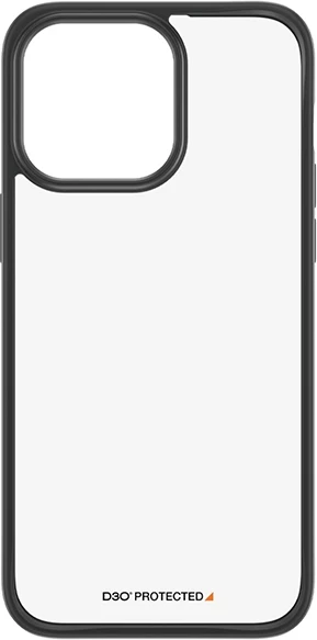 Mbështjellës PanzerGlass ClearCase për iPhone 15 Pro Max, D3O, Transparent dhe i zi