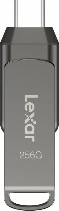Pendrive Lexar Dual Drive D400, 256GB, USB-C/A 3.1, Gri