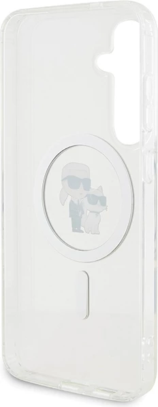 Mbështjellës Karl Lagerfeld Karl&Choupette MagSafe për Samsung Galaxy S24, Transparent