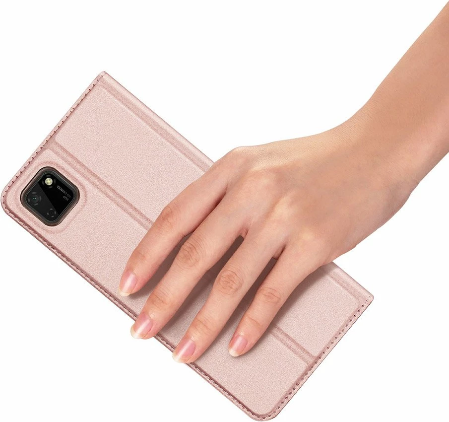 Mbështjellës Dux Ducis Skin Pro për Huawei Y5p, me kapak, rozë