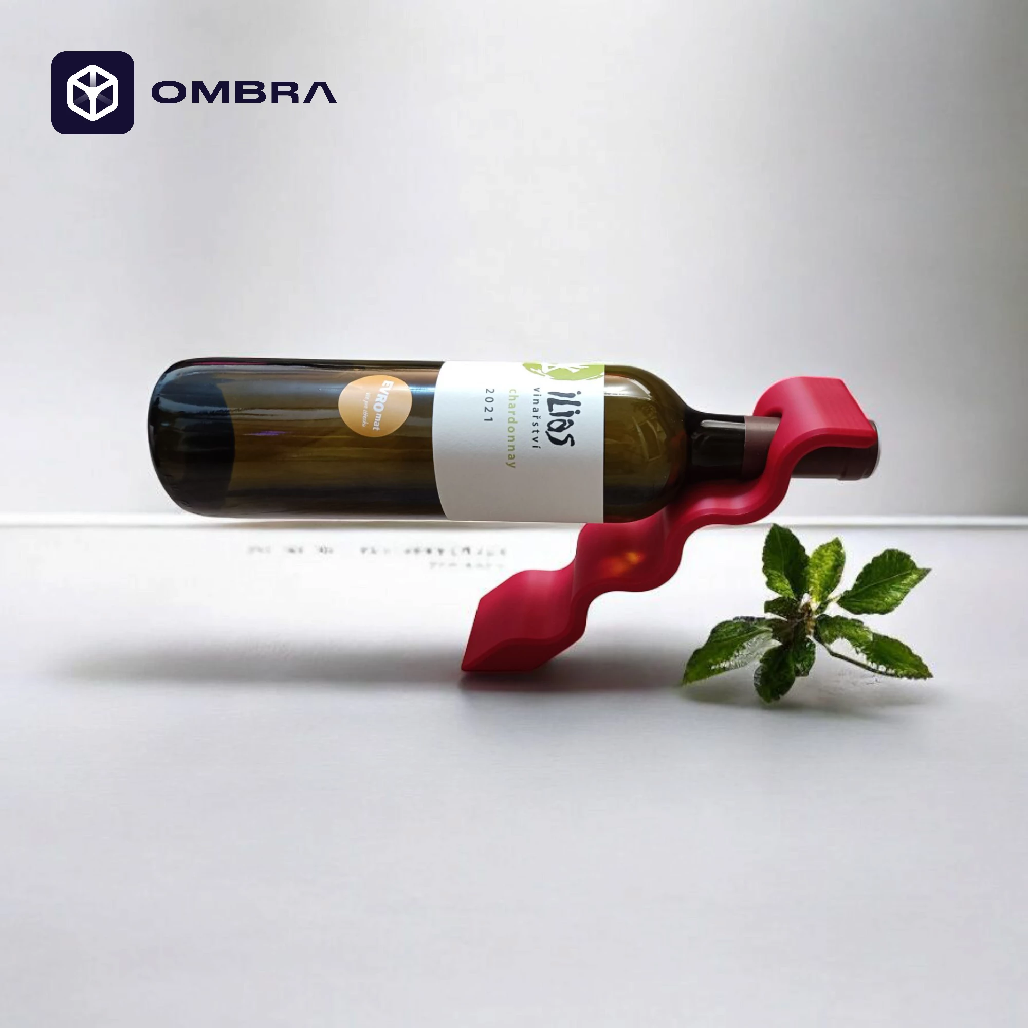 Mbajtëse dekorative për verë "Fancy Wine Hold", e kuqe