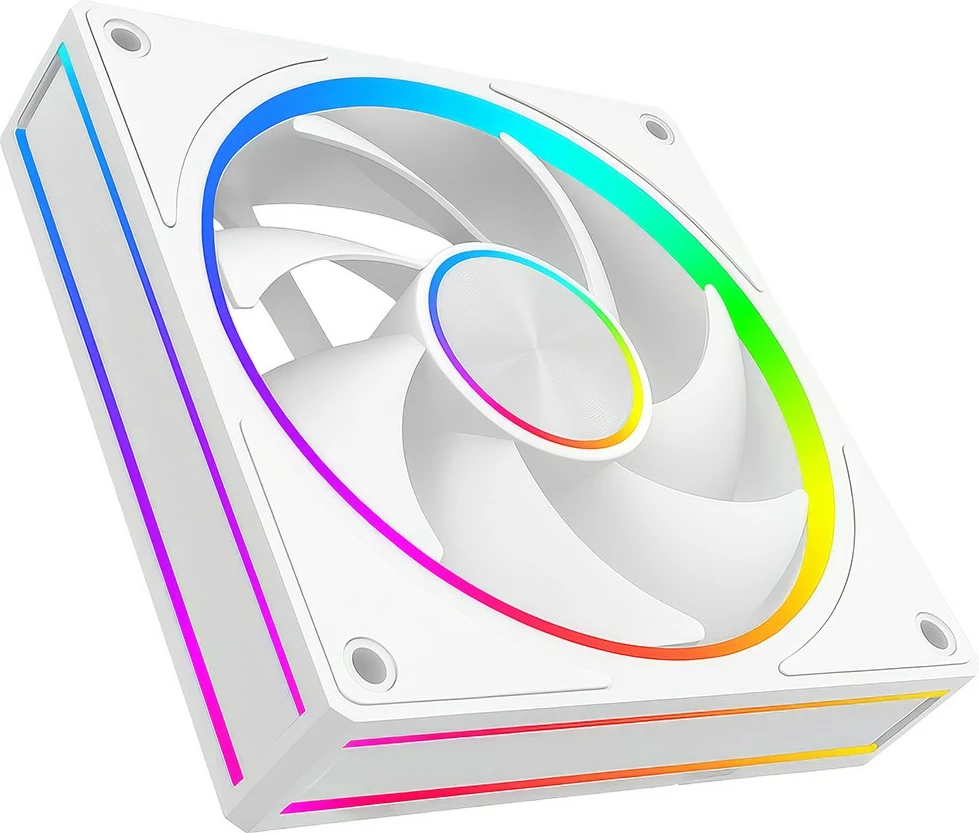 Ventilator kasë kompjuteri, MODECOM, VOLCANO LOOP 120 ARGB FAN-LOOP-120S-ARGB-200, 120 mm 4-pin ARGB, i bardhë
