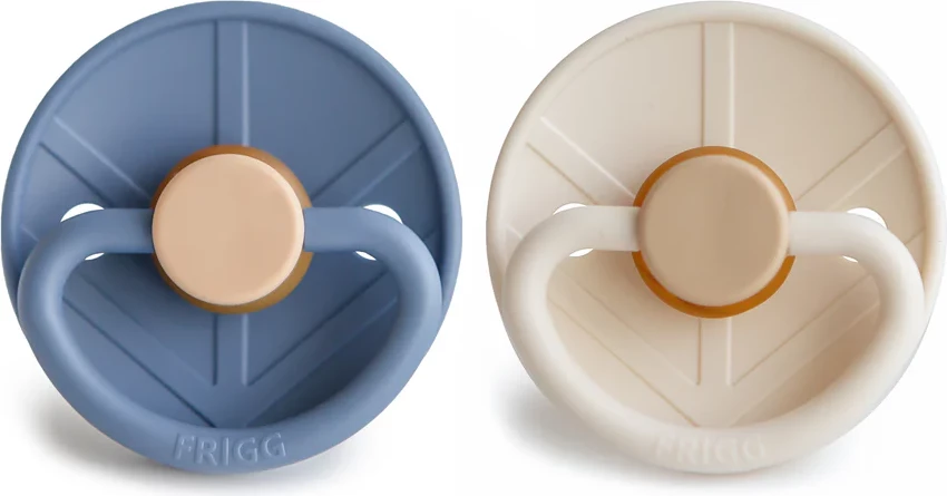 Biberon FRIGG Little Viking, 0-6 muaj, 2 copë, e kaltër/e bardhë