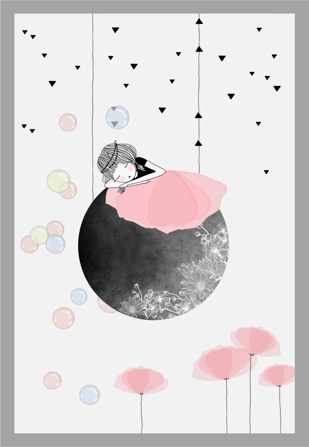 Qilim për fëmijë, ngjyrë bardhë dhe hiri, FH7679.01, 120x180cm