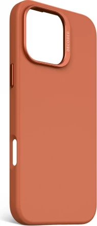 Mbështjellës Decoded për iPhone 16 Pro Max, silikon antimikrobial, MagSafe, portokalli