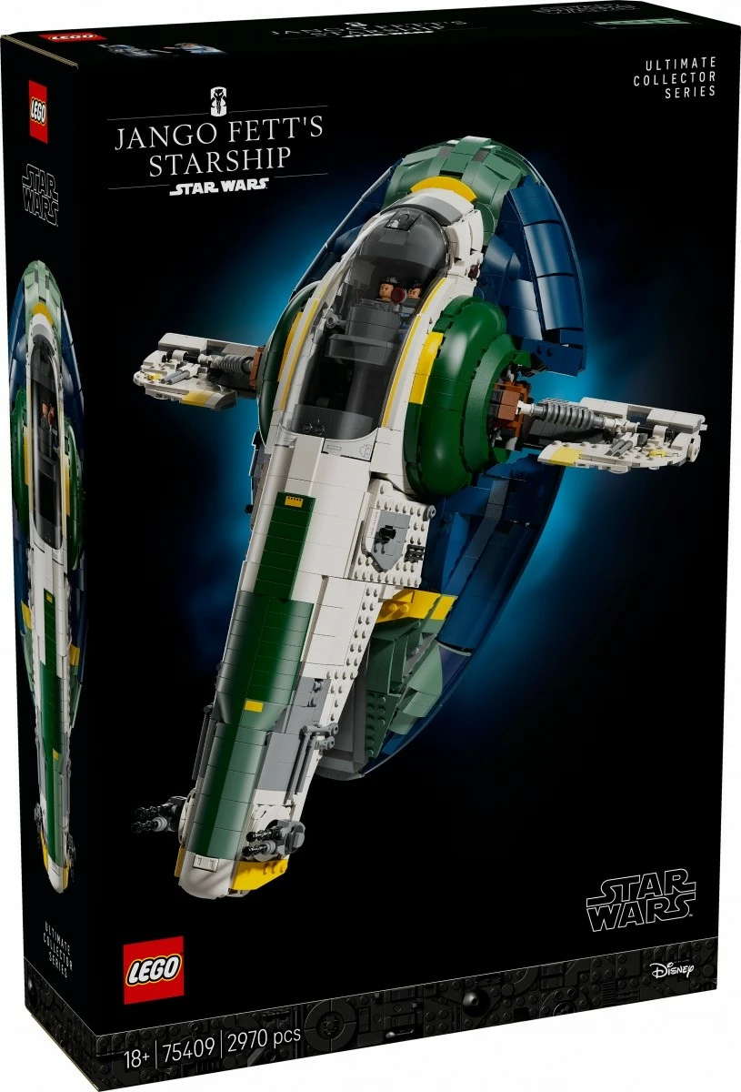 Set LEGO Star Wars Firespray-Class Patrol Craft Jango Fett 75409, 2970 pjesë, Ekstra i madh