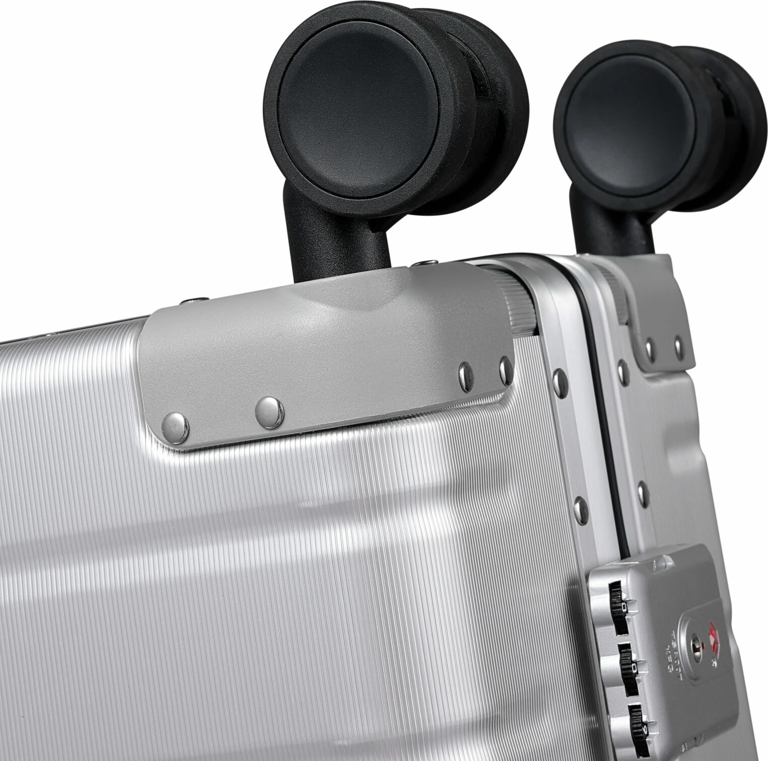 Valixhe udhëtimi Twopoint QL-03 24\", aliazh alumini-magnez, rrota 360°, dry TSA me kombinim, waterproof, argjendtë