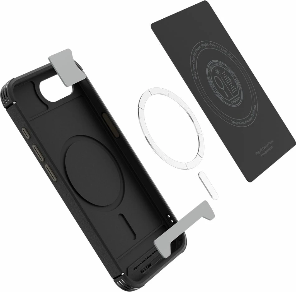 Mbështjellës Spigen Core Armor MagSafe për iPhone 16e, i zi