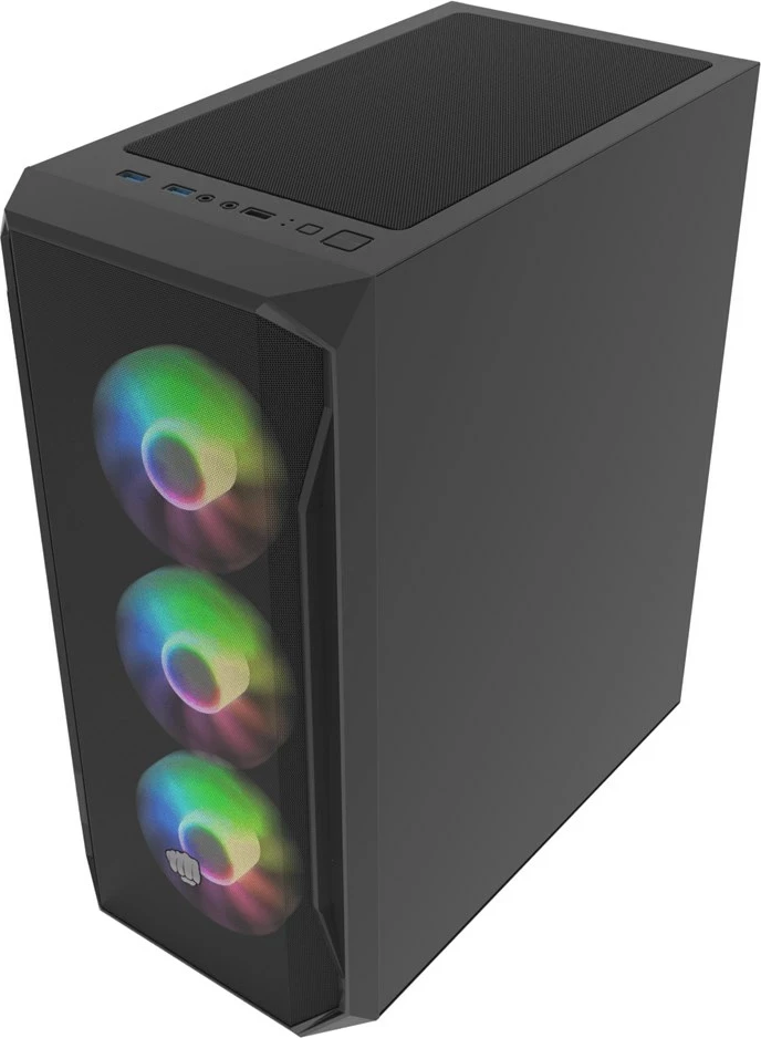 Kasë FURY Shobo SH4F RGB Midi Tower, E zezë