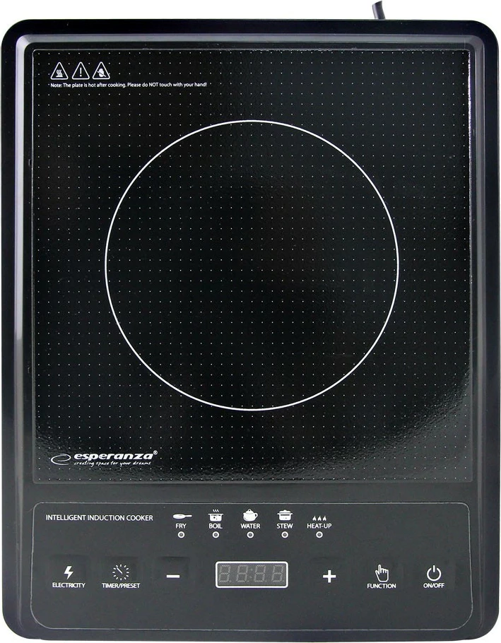 Sobë induksioni Esperanza Krakatau EKH011, 2000W, e zezë