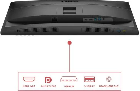 Monitor, AOC Q27E4U, 27" QHD 2560x1440, 120Hz, IPS, këmbë e rregullueshme, anti-blue light, e zezë