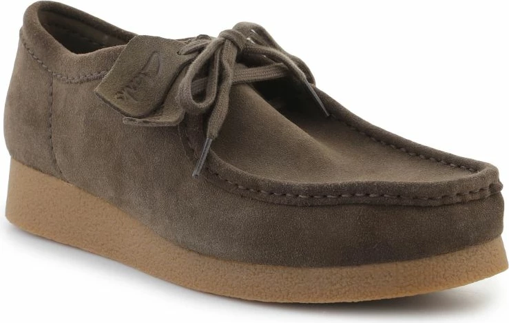 Këpucë Clarks për meshkuj, ulliri e errët