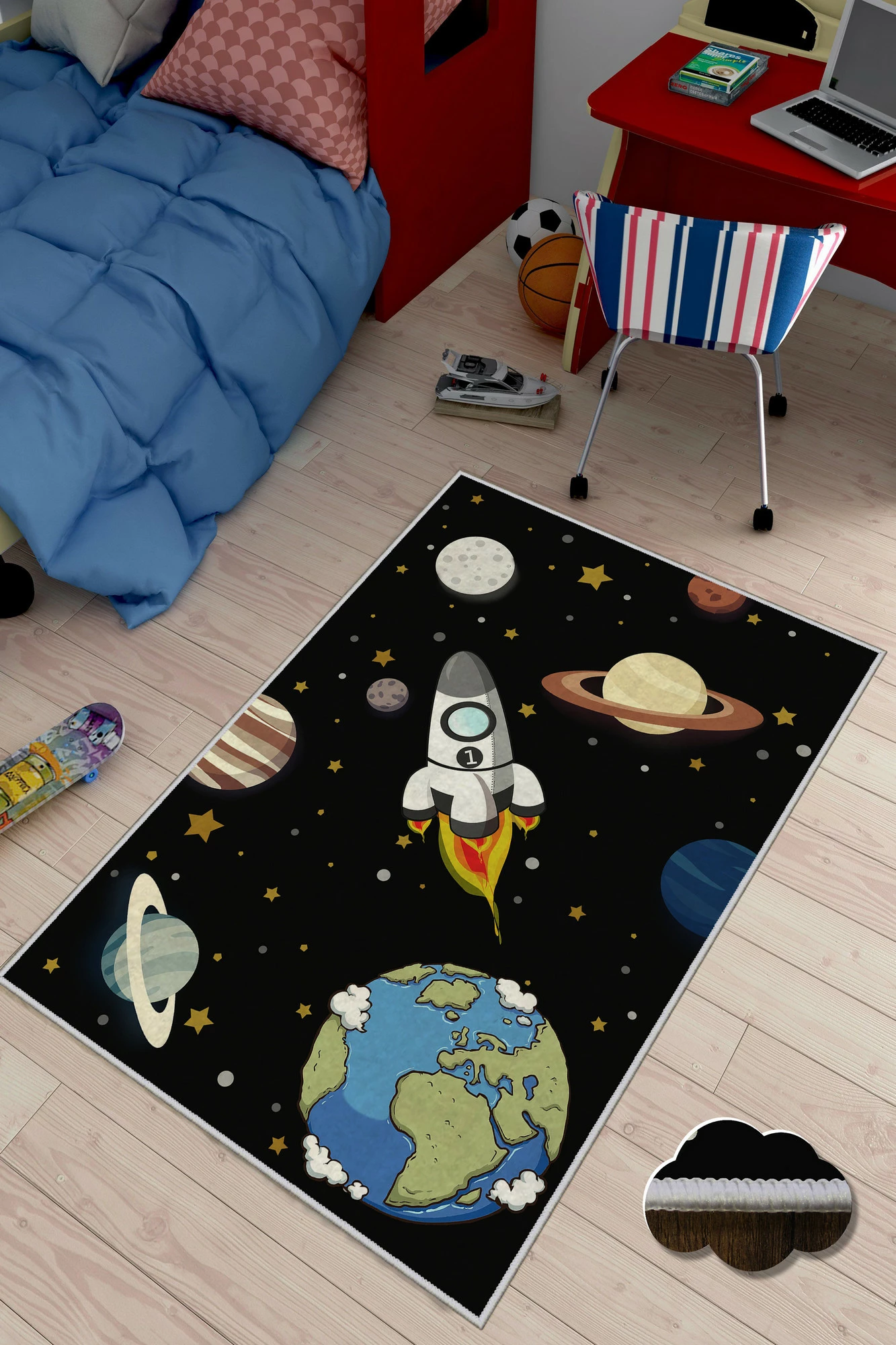 Qilim për korridor, shumëngjyrësh, 80x200cm, Conceptum Hypnose, WOOKECE049