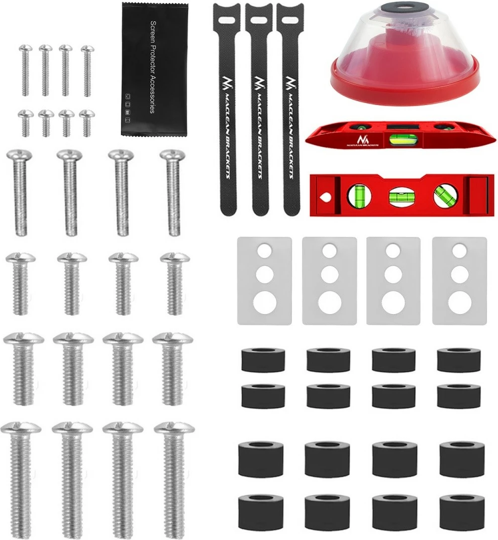 Mbajtës muri për TV Maclean MC-788, 32-75 inç, 50kg, VESA 400x400, i zi