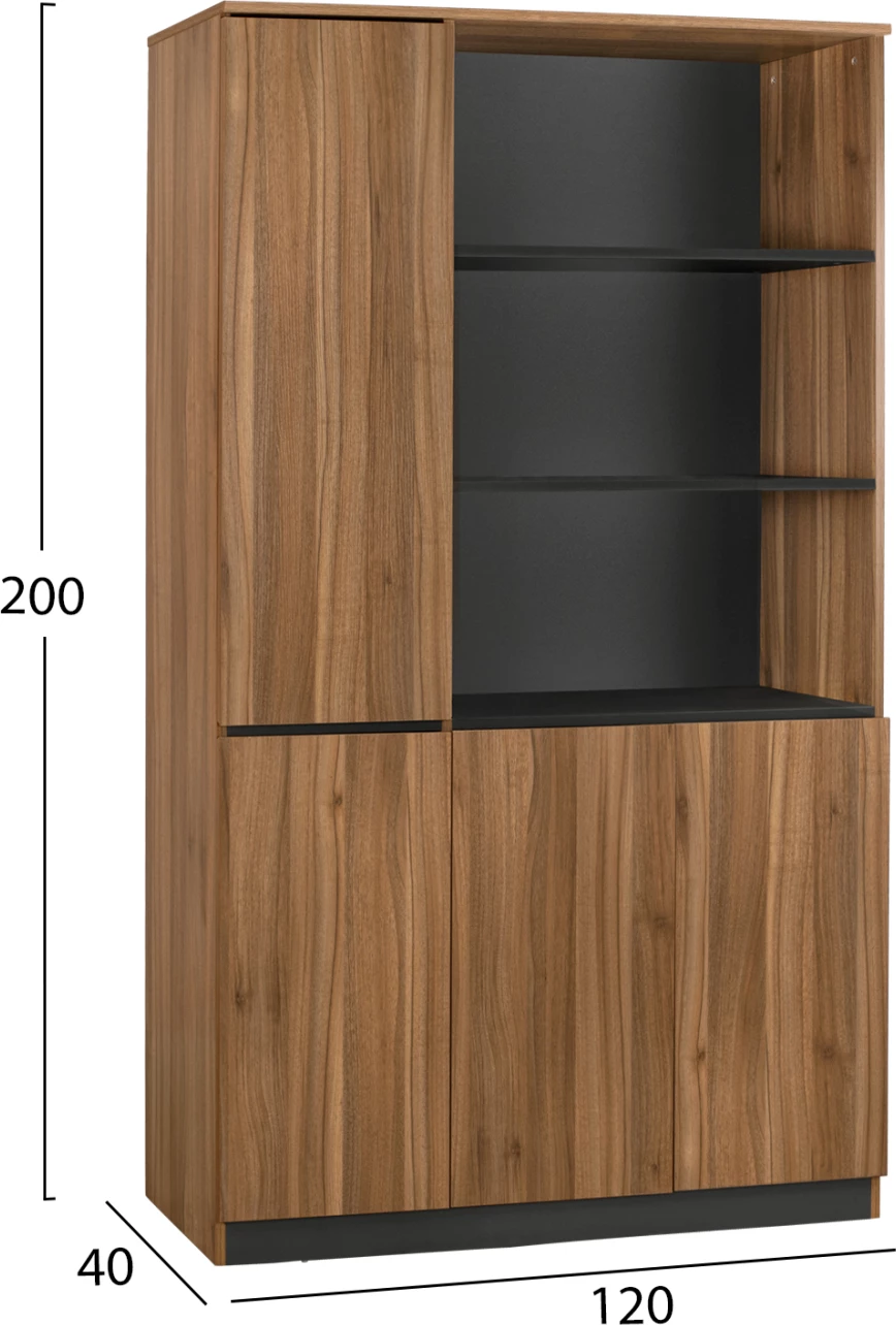 Bibliotekë profesionale për zyre Supreme 120x40x200 FH2353