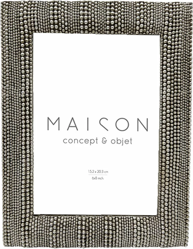 Kornizë foto Felim, polirezine, ngjyrë argjendi, xham, 21x2x26 cm